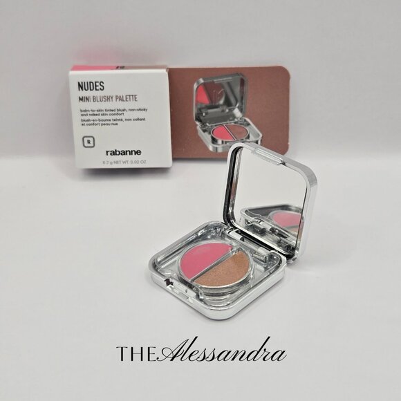 Paco Rabanne Mini Blushy Palette Nudes Blush Incompatibles Duo 0.7g New In Box - Picture 1 of 13